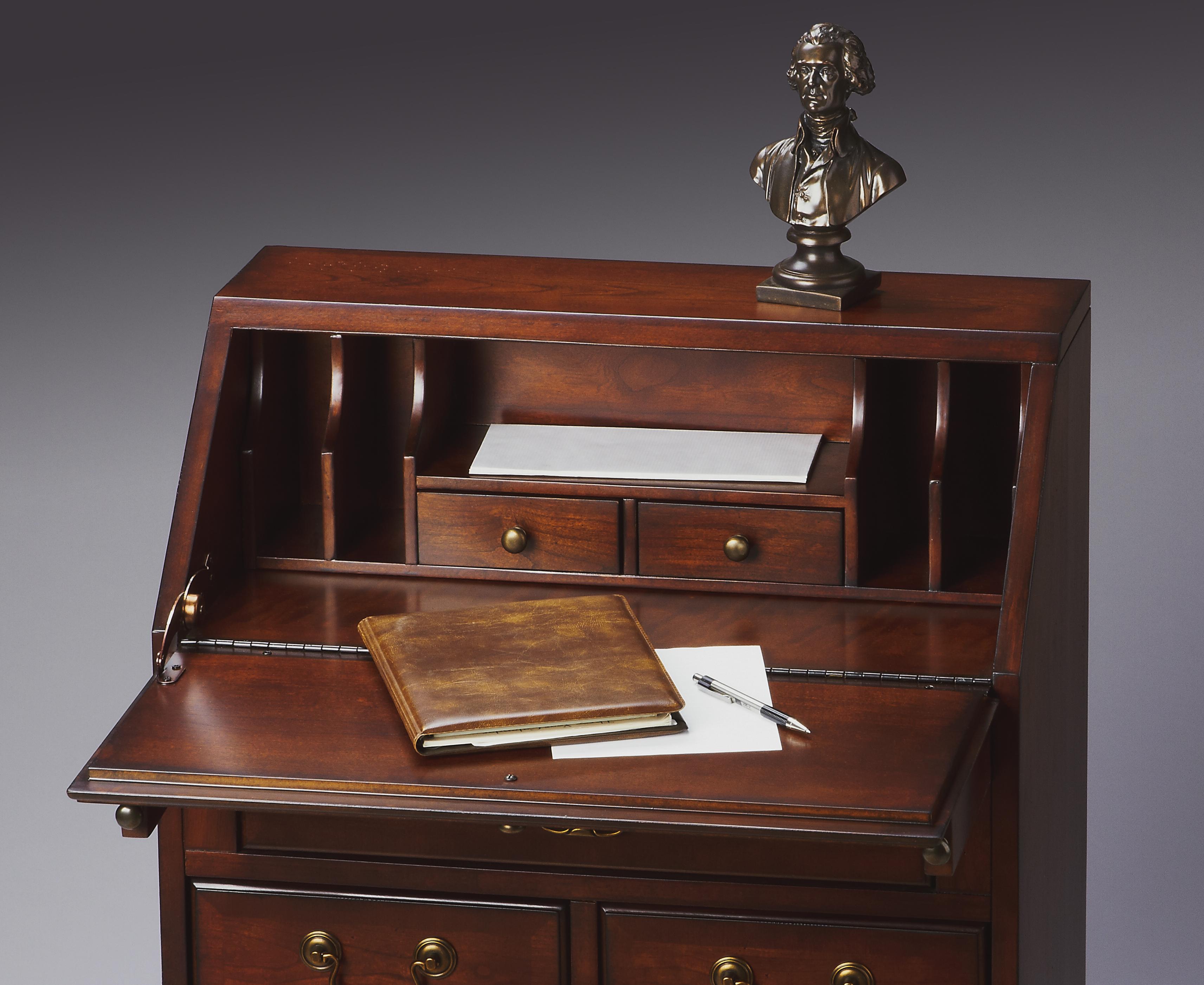 Cherry wood secretary deals desk